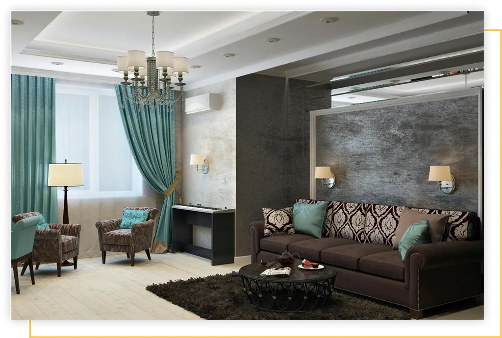 Luxury living room by best interior designers in Bangalore, The KariGhars